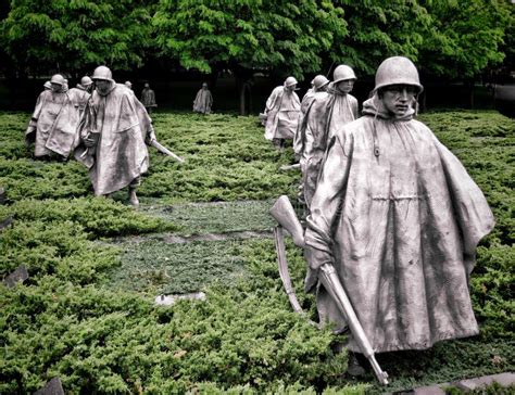 Korean War Veterans Memorial Soldiers Sculptures Editorial Photo ...