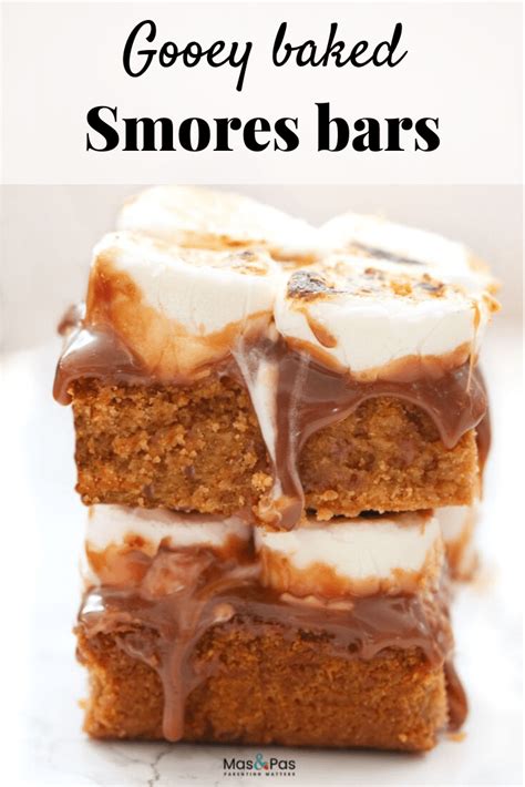 Gooey Baked Smores Bars Recipe Smores Bar Recipe Chocolate Dipped