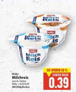 M Ller Milchreis Angebot Bei E Center Prospekte De