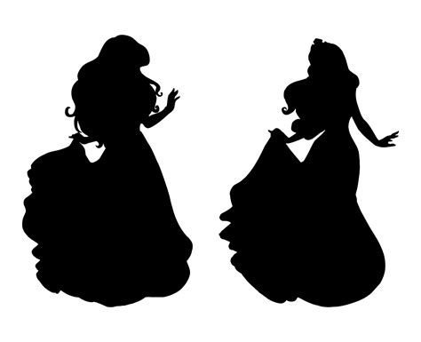 Princess Silhouette 10 Free Pdf Printables Printablee