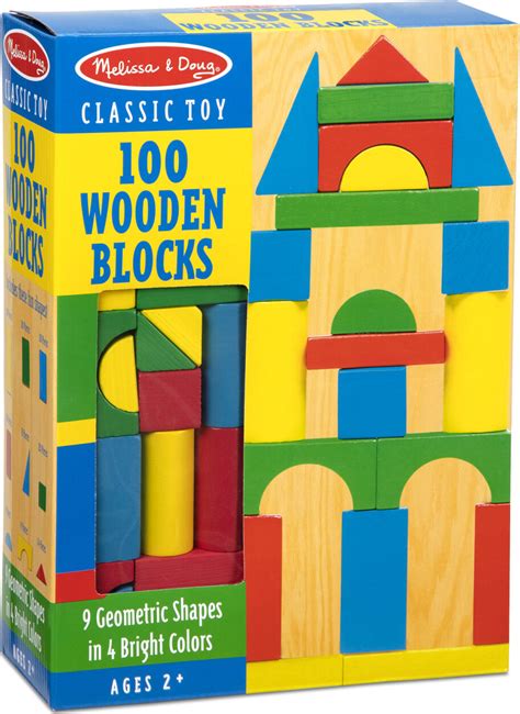 100 Piece Wooden Blocks Set - Melissa & Doug