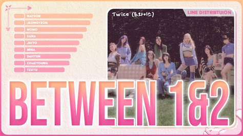 Twice 트와이스 Between 1and2 Album Distribution Youtube