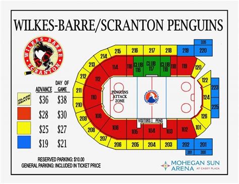 Penguins Arena Seating Chart