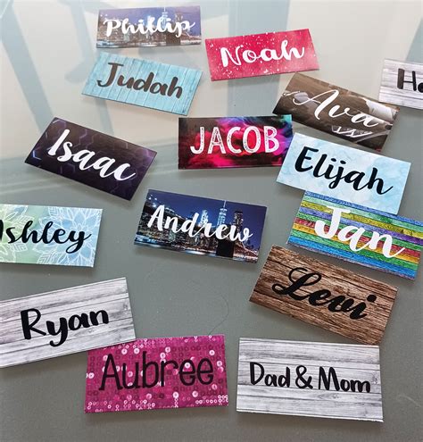 Custom Locker Magnet With Name Personalized Magnet Names Etsy