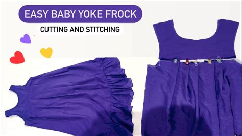 Designer Yoke Baby Frock Cutting And Stitching Very Easy Yoke Dress