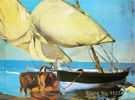 Paintings Of Boats The Sails Joaquin Sorolla Y Bastida Canvas High