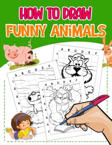 How To Draw Funny Animals: Hilarious Animal Moments Drawing Tutorial Pages | For Kids, Childs or ...