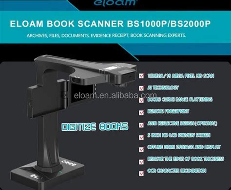 Eloam Automatic Book Scanner Document Photo Scanner Bs P Bs P