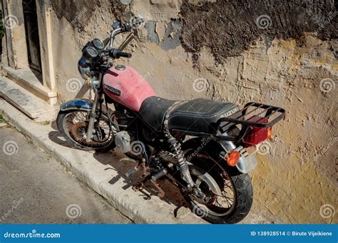 A Classic Vintage Suzuki Motorcycle Editorial Stock Image Image Of