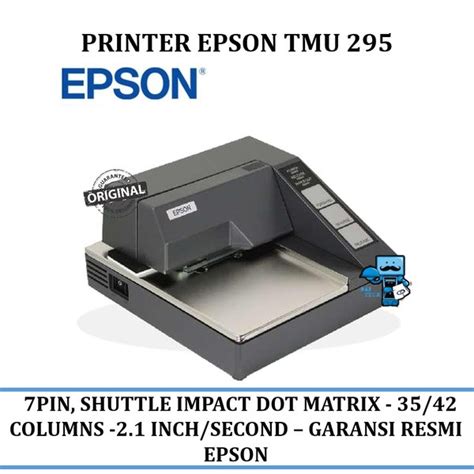 Jual PRINTER POS DOT MATRIX SLIP VALIDASI EPSON TMU 295 TMU295 TM U295