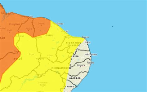 Inmet Publica Alerta De Perigo Potencial De Chuvas E Ventos Intensos Em