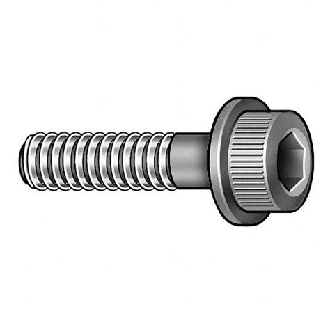 Grainger Approved Cylindrical Flanged Flange Head Cap Screw M10 150