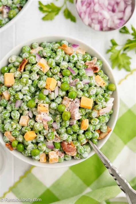 Old Fashioned Pea Salad Fantabulosity