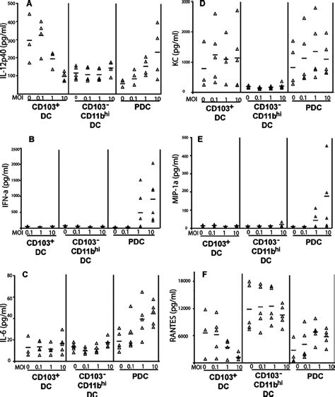 Cytokine And Chemokine Production By RDC Subsets After Influenza Virus