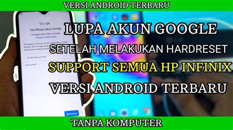 Bypass Frp Infinix Hot Play Lupa Akun Google Bisa Untuk Semua Tipe