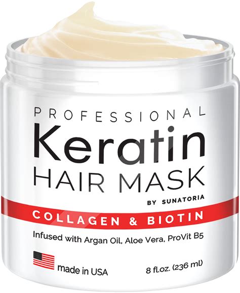 Professional Keratin Hair Mask Made In Usa Nourishment Treatment For Hair Repair And Beauty