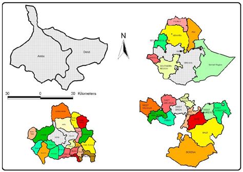 Map Of Ethiopia Above Right Oromia Below Right West Shewa Below