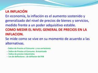 La Inflaci N Y Pol Ticas Macroeconomicas Ppt