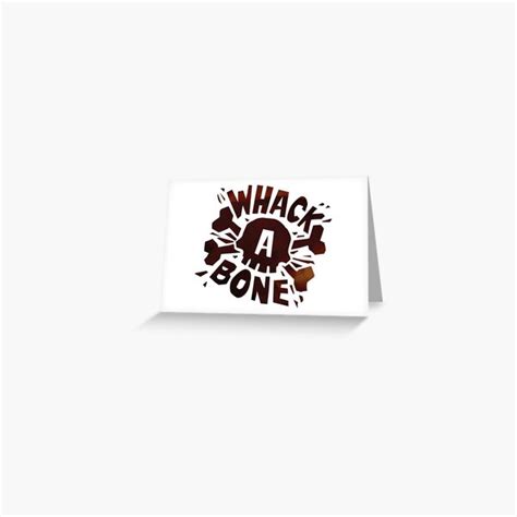 "Whack-A-Bone Logo" Greeting Card for Sale by CrossDogs | Redbubble