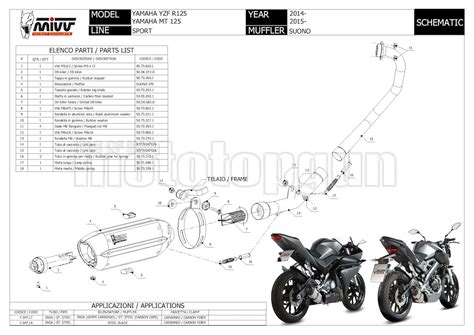 MIVV FULL SYSTEM EXHAUST SUONO STEEL BLACK CC YAMAHA MT 125 MT125 2019