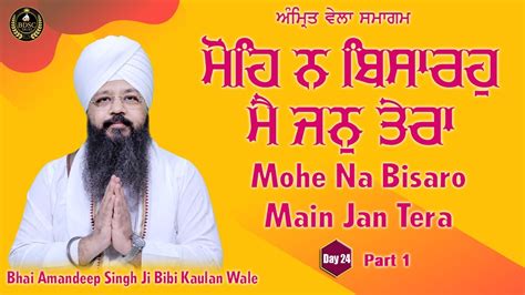 Mohe Na Bisaro Main Jan Tera Day 24 Part 1 Bhai Amandeep Singh Ji