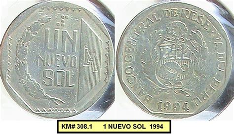 Numismatica Del Peru Monedas Peruanas Peruvian Coins 1 NUEVO SOL