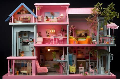 Premium AI Image | barbie doll house