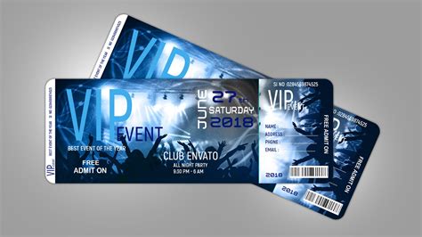 Concert Ticket Template Free