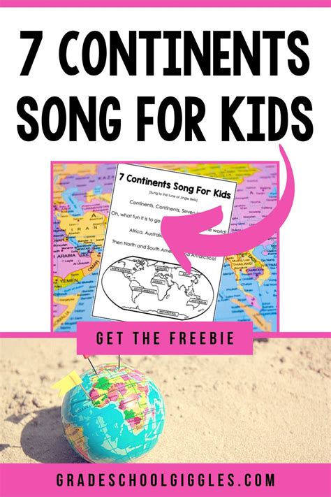 The 7 Continents Song For Kids Grade School Giggles Continents Song