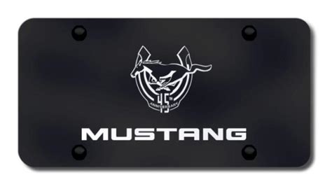 Buy Ford Mustang Th Anniversary Laser Etched Black License Plate Made