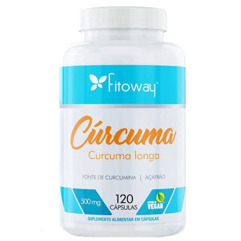 Cúrcuma 500mg 120 caps Fitoway Meu Mundo Fit