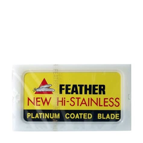 Buy Feather Hi Stainless Platinum Double Edge Razor Blades 10 Blades