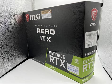 【目立った傷や汚れなし】msi Geforce Rtx 2070 Aero Itx 8g グラフィックスボード Gpuの落札情報詳細 ヤフオク落札価格情報 オークフリー