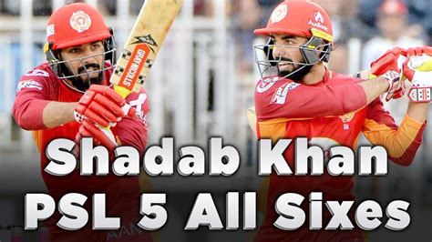 Shadab Khan All Sixes In PSL 5 Boundries Compilation HBL PSL 2020