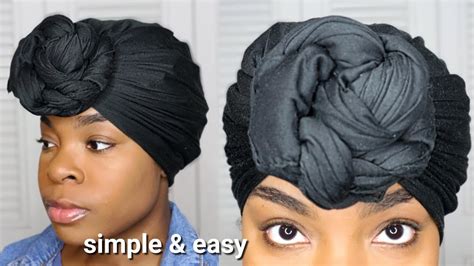 Quick Easy Headwrap Tutorial Youtube