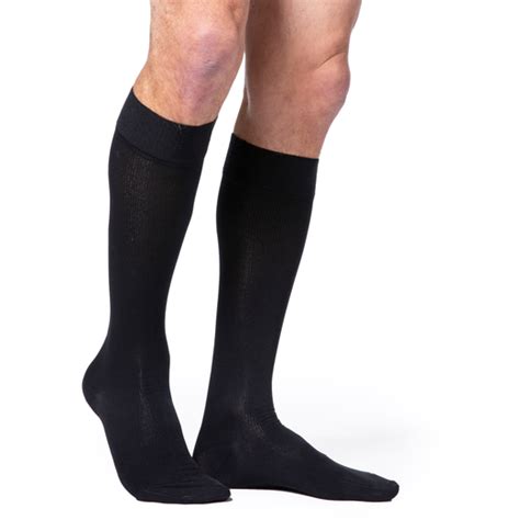 Sigvaris 233c Mens Essential Cotton Knee High Socks 30 40 Mmhg