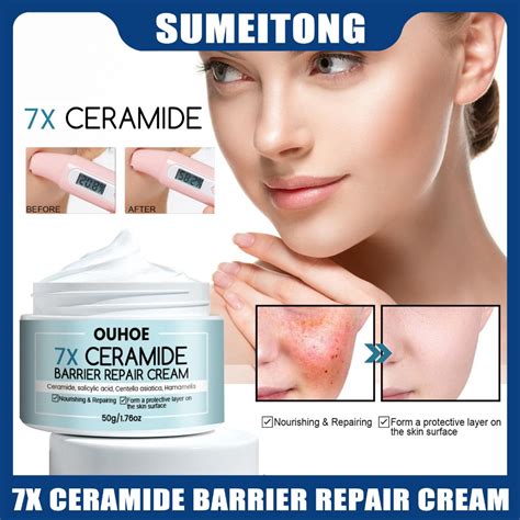 Ouhoe X Ceramide Barrier Repair Cream Skin Hydrating Moisturizing