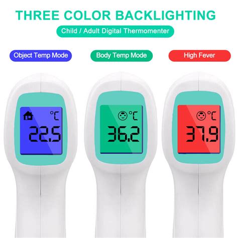 No Contact Digital Fever Forehead Thermometer for Adults and Babies ...