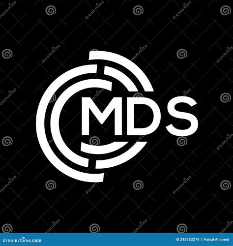 Mds Letter Logo Design Mds Monogram Initials Letter Logo Concept Stock