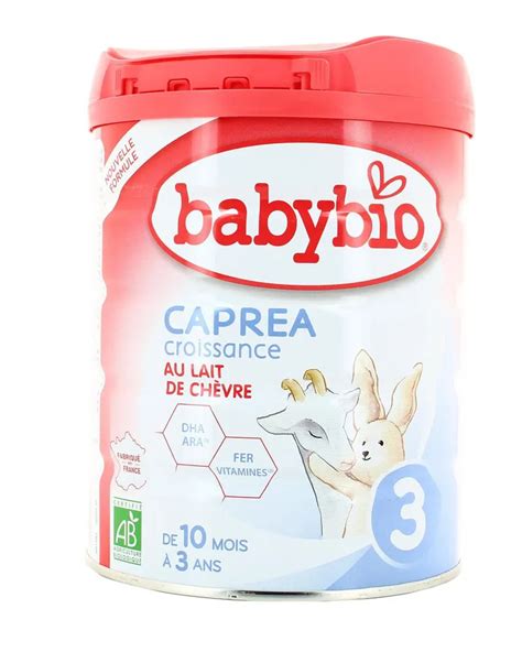 Babybio Caprea 3 Au Lait Infantile De Chèvre 800g Babybio Allo Bebe Maroc