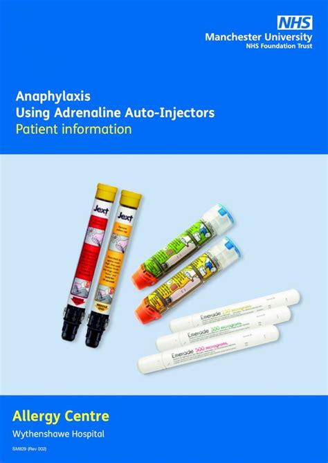 Pdf Anaphylaxis Using Adrenaline Auto Injectors Patient · • Touches Something Made Out Of