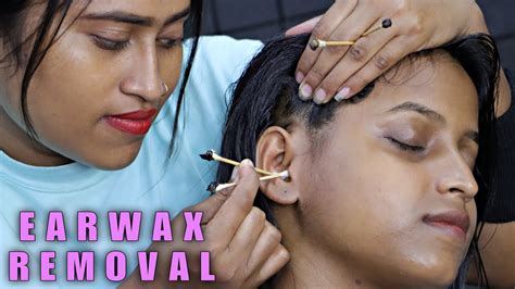 Ear Cleaning And Massive Earwax Remove By Pakhi Heavy Oil Head Massage