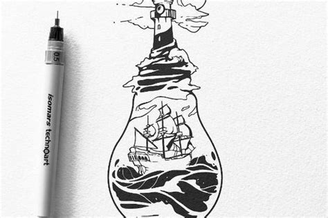 Тату Лампа - Значение, Эскизы и Идеи | VeAn Tattoo
