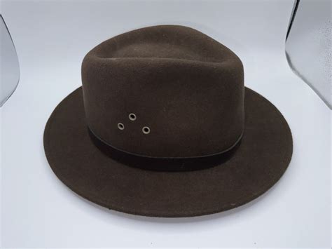 Country Gentleman Brown Felt Wool Hat Dickens Fedora Mens Medium EBay