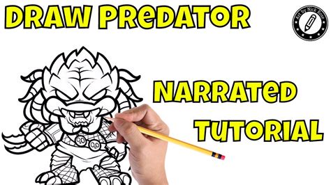 How To Draw The Predator Masklearn To Draw The Predatorstep By Step