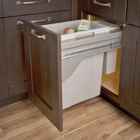 Hafele Single Cabinet Mounted Pull Out Trash Bin Frame Cabinets Matttroy