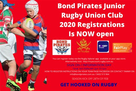 Sign Up For 2020 Bond Pirates Rugby Club Gold Coast Rugby