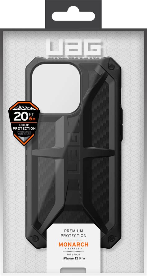 Best Buy UAG Monarch Series Case For IPhone 13 Pro Carbon Fiber