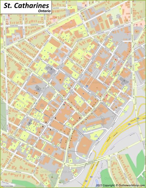 St Catharines Map Ontario Canada Detailed Maps Of St Catharines