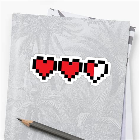 "Zelda Heart Container" Stickers by von-bats | Redbubble